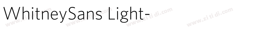 WhitneySans Light字体转换